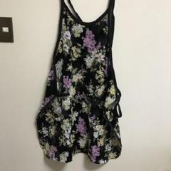 新品　フェイラー花柄エプロン黒 Feiler フェイラー 花柄エプロン 黒