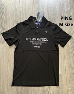 PING - coco 中古 ピン PING メンズ 長袖ポロシャツ M グレー×黒 ブラック PING - coco 中古 ピン PING メンズ 長袖ポロシャツ M グレー×黒