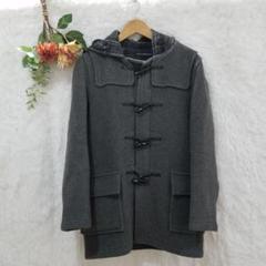 ★ロンドントラディション★ロングダッフルコート グレー アウター チェック