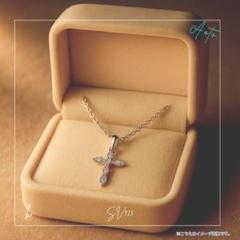 断捨離★激安⭐︎まとめ売りです再値下げプラチナ　クロス　十字架　ネックレス 176Nk【お守り】クロスネックレス ダイヤ 十字架 S925 プラチナ