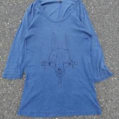 リメイク　五分丈　カットソーＴシャツ　落書き　油性ペン