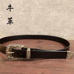 マーガレットハウエル　ナローベルト　レザー　本革　ダークブラウン　イタリア製 WIDE LEATHER BELT(505418503) | マーガレット・ハウエル