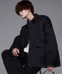 【ADRER】ミリタリーフライトジップ ブルゾン ブラックS