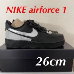 ナイキ エアフォース1 07 LV8 3M NIKE メンズ スニーカー 黒 銀
