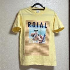 roial プリント Tシャツ M 黄色 イエロー サル チンパンジー サーフ系