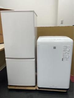 ★名古屋市近郊送料無料！中古家電2点セット冷蔵庫＆全自動洗濯機三菱、パナソニック ☆名古屋市近郊送料無料！中古家電2点セット冷蔵庫＆全自動洗濯