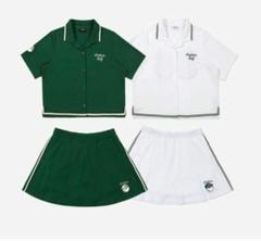 Malbonレディースゴルフ夏用セット Malbon⛳ レディース ゴルフウェア 上下セット 新品 Mサイズ
