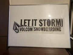 FRAMED VOLCOM 「LET IT STORM」STICKER