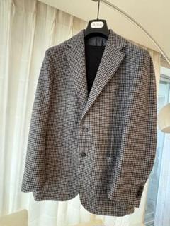 【タグ付き　未使用品】デ・ペトリロ ナポリ　麻入ダブルジャケット48 タグ付き 未使用品】デ・ペトリロ ナポリ 麻入ダブルジャケット