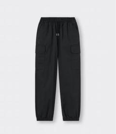 GU カーゴプルオンパンツ　 キッズ　 ブラック　黒　S