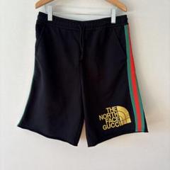 未使用タグ付 Lサイズ GUCCI×ノースフェイス ハーフパンツ シェリーライン