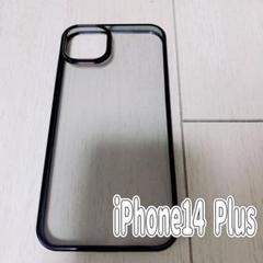 iPhone 14 Plusケースメタリック フレーム クリア