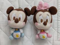Disney　baby　ベビーミッキー＆ベビーミニー　マスコットキーチェーン