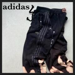 【まぁ様】アディダス ダメージブリーチ加工ボロスウェット常田大希BORO 一点物】adidasダメージブリーチ加工ボロスウェット常田大希BORO