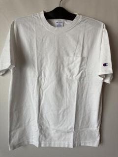 Champion ホワイト Tシャツ LARGE ポケット付き　新品未使用