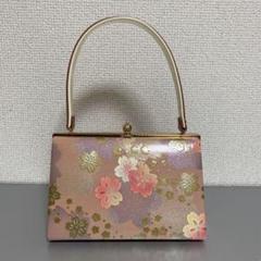 花柄和装用バッグ ピンク・ゴールド