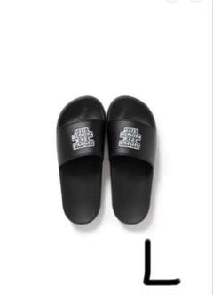 OG LABEL SHOWER SANDALS ブラックアイパッチ サンダル Lのサムネイル