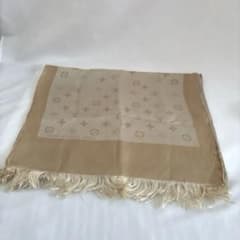 Louis Vuitton ルイヴィトン ベージュ ロゴ柄 ストール - メルカリ