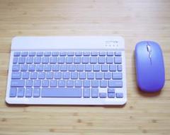 新品未使用　Bluetooth キーボード＋マウス　パープル　紫　ワイヤレス