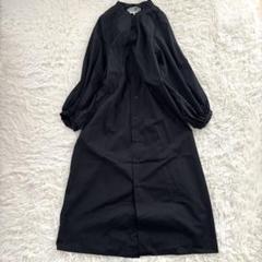 極美品　maison margiela プリーツ切り替えワンピース　ブラック38 極美品maison margiela プリーツ切り替えワンピースブラック38