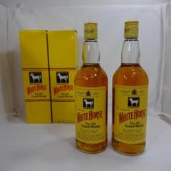 【古酒】WHITE HORSE スコッチウイスキー 750ml 2本　未開封 ホワイトホース (WHITE HORSE) スコッチウィスキー 760ml 箱付