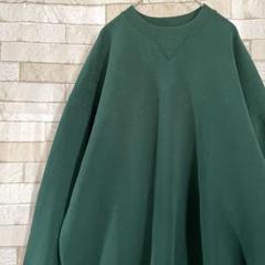 ラッセル USA製 スウェット 無地 刺繍 裏起毛 グリーン XL