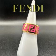 未使用級✨　FENDI　フェンディ　リング　指輪　ゴールド　ロゴ　939 未使用級✨ FENDI フェンディ リング 指輪 ゴールド ロゴ 939