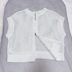 未使用に近い✨モラビト サマーニットトップス ダブルジップ