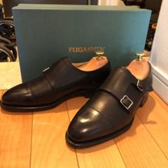 美品 フウガシン ダブルモンク ブラック UK5
