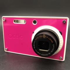 希少 動作確認PENTAX Optio RS1000 タータンチェック レッド