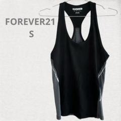 FOREVER21 タンクトップ S ブラック/グレー