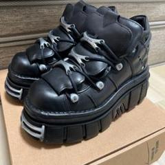 ANKLE BOOT BLACK TOWER WITH LACES M-106-S112