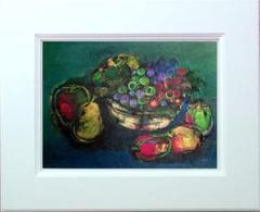 絵画　油絵　uF6-061304　静物（フルーツ） m39675250963_1.jpg?1719517483