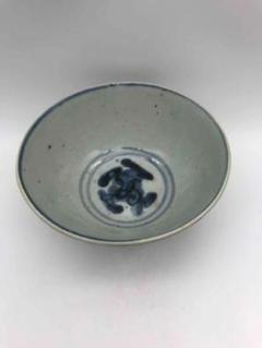 明時代末期人物描染付(青花)お皿 青花山水人物文皿 文化遺産オンライン