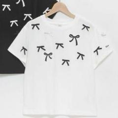 メゾピアノジュニア　リボン＆リボンTシャツ　150