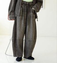 ニコアンド　　新品未使用　EASY BARREL DENIM2 セール】[NKJ 2024AW]EASY BARREL DENIM2（デニムパンツ）｜niko
