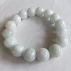 希少、最高級品、綺麗色)糸魚川翡翠ブレスレット、13mm 希少、最高級品、綺麗色)糸魚川翡翠ブレスレット、13mm