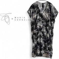 【美品/シルク】Zero+Maria Cornejo アート柄ワンピース 変形