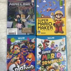 【WiiU】Wii U ゲーム マインクラフトなど4本セットまとめ売り