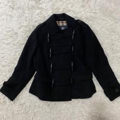 【極美品】BURBERRY LONDON　ダッフルコート　ショート　ウール　黒 2025年最新】BURBERRY LONDON 着丈：ショート レディース