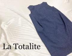 ★日本製★La Totalite ラトータリテ ノースリーブワンピース 涼しげ