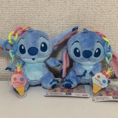 ラウンドワン限定 スティッチ カラフルアイス アクリルチャーム