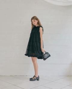 ワンピース Treat Urself / Sheer frill tiered dress Treat Urself / Sheer frill tiered dress - メルカリ
