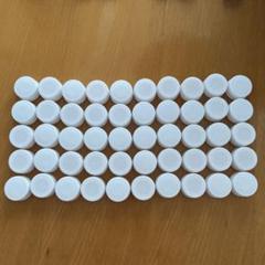 ホワイト丸型キャップ 50個セット