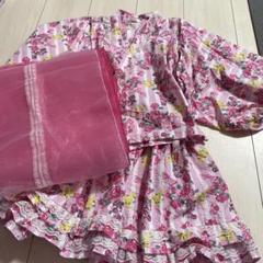 ピンク花柄　浴衣セット　バービー