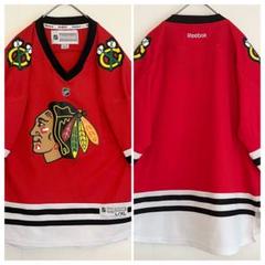 希少美品YOUTH L/XL★リーボックNHL BLACKHAWKSユニフォーム