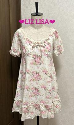 Liz Lisa パフスリーブ　フラワープリント 半袖チュニック　160サイズ Liz Lisa パフスリーブフラワープリント 半袖チュニック160サイズ