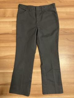 希少80s USA製 Dickies チビタグ TALON ブラウン フレア ku8746-01_1.jpg