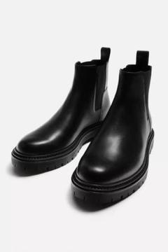 ZARA ザラ チャンキー チェルシーブーツ 40 26cm 完売品 チャンキーチェルシーブーツ - ダークゴールデンブラウン | ZARA