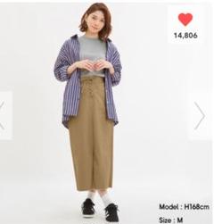 GU レースアップナロースカート 新品 完売